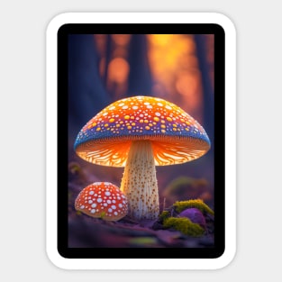 Mushroom Forest Calm Tranquil Nature Peaceful Season Outdoors Sticker